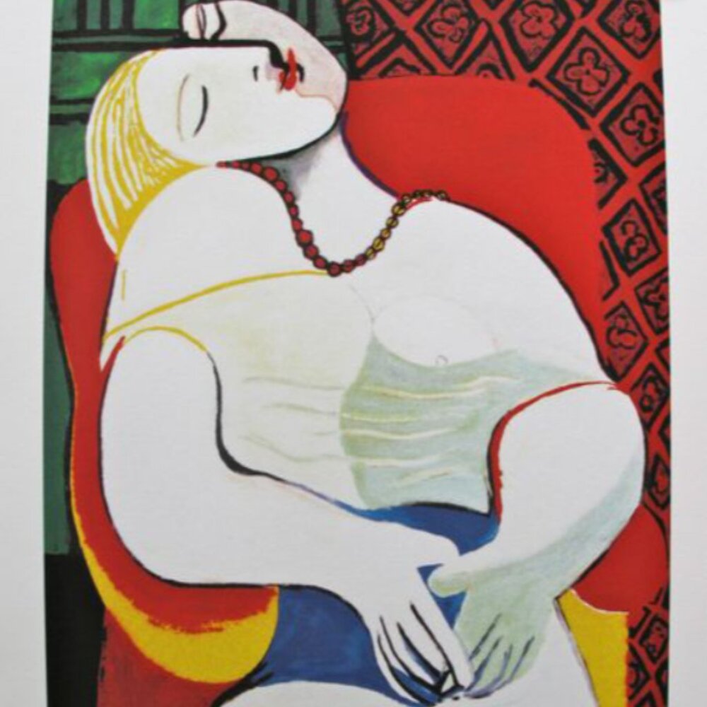 Pablo Picasso Estate Signed Art Collection  Piece "THE DREAM" Ltd giclee